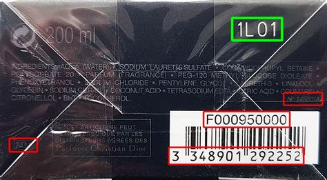 dior perfume serial number check